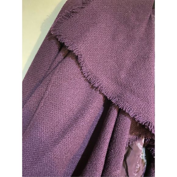Lafayette 148 New York Fringe Purple Virgin Wool Blazer Jacket, Sz 16, MP $598 - Picture 4 of 12